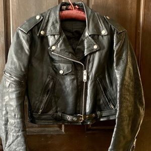 Vintage bikers leather jacket